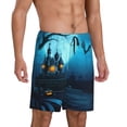 thumbnail image 2 of Sikiie Happy Halloween-1 Mens Pajama Shorts, Lounge Pant, Men's shorts，Sleep Pj Shorts for Men-X-Large, 2 of 6