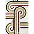 thumbnail image 3 of Novogratz Collection Rétro Tapis Shag Turnstyle, 5 X 7 6 Pouces, Multicolore, 3 of 4
