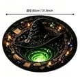thumbnail image 3 of HHJZPR 3D Optical Illusion Halloween Round Rug, 31.5‑Inch Spooky Visual Effect Floor Mat, Non‑Slip Easy‑Care Carpet for Living Room Party Decor, 3 of 5