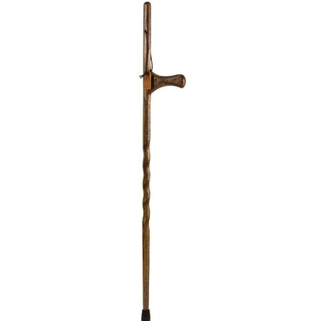 Brazos Dual Purpose Staff Wood Walking Stick Hiking Trekking Pole Cane ...