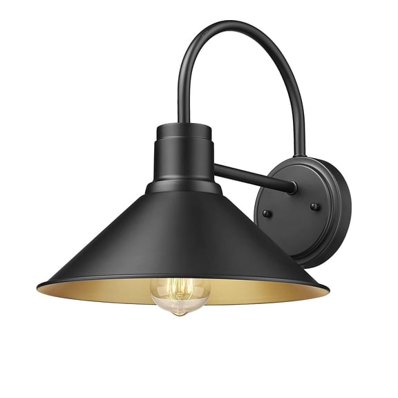 Exterior Barn Light, Farmhouse Outdoor Wall Sconce for Front Door,Porch ,Garage,Corridor(Black, 1 Pack)