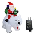 thumbnail image 2 of 1 UNID infble Papá Noel Paseos Oso Muñeca Decoración Hogar Decoración Decoración de Navidad para año de nuevo Decoraciones de Navidad D CUTICAT Papá Noel inflable, 2 of 7