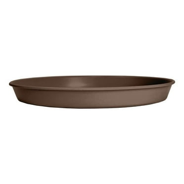 HC HCPCS20000E21 20 in. Round Classic Prima Planter Saucers, Chocolate