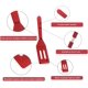 thumbnail image 5 of Mini espátula para servir brownies, espátulas de silicona para galletas, flexible, antiadherente, resistente al calor, para voltear huevos en sartenes pequeñas, masa de galletas, utensilios de, 5 of 5