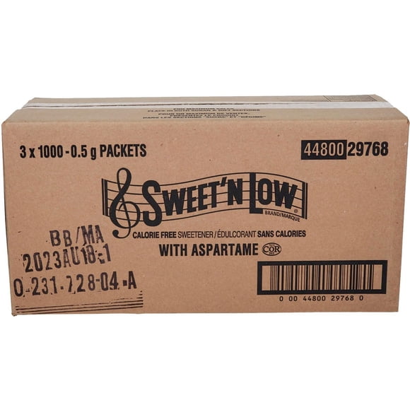 Sweet N Low Blue Portions Sweetener - Pack of 1000 - Convenient, Calorie-Free Sweetener for Coffee & Tea (1000ct)