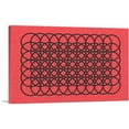 thumbnail image 1 of ARTCANVAS Mid-Century Modern Red Cage Canvas Art Print - Size: 12" x 8" (0.75" Deep), 1 of 9