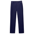thumbnail image 4 of Girls Wide Leg Pants Kids Elastic High Waist Dress Pants Slacks Fall Winter Clothes 7-8 Years,Navy NIEWTR, 4 of 6