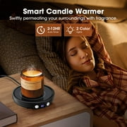 Black Cup Warmer - 3 Temperature Levels, 2-12H Timer, 4 Hours Automatic Shut-Off, Candle Warmer Plate