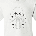 thumbnail image 4 of Inktastic Happy Halloween Spooky Skeleton and Stars Youth T-Shirt, 4 of 5