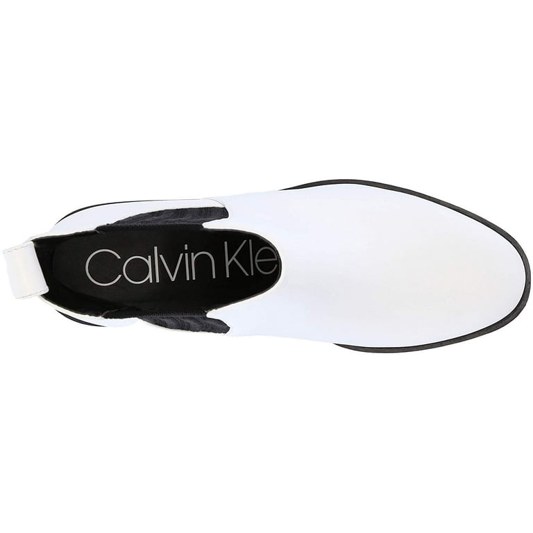 Calvin Klein Womens Perron Leather Closed Toe Ankle Fashion Boots