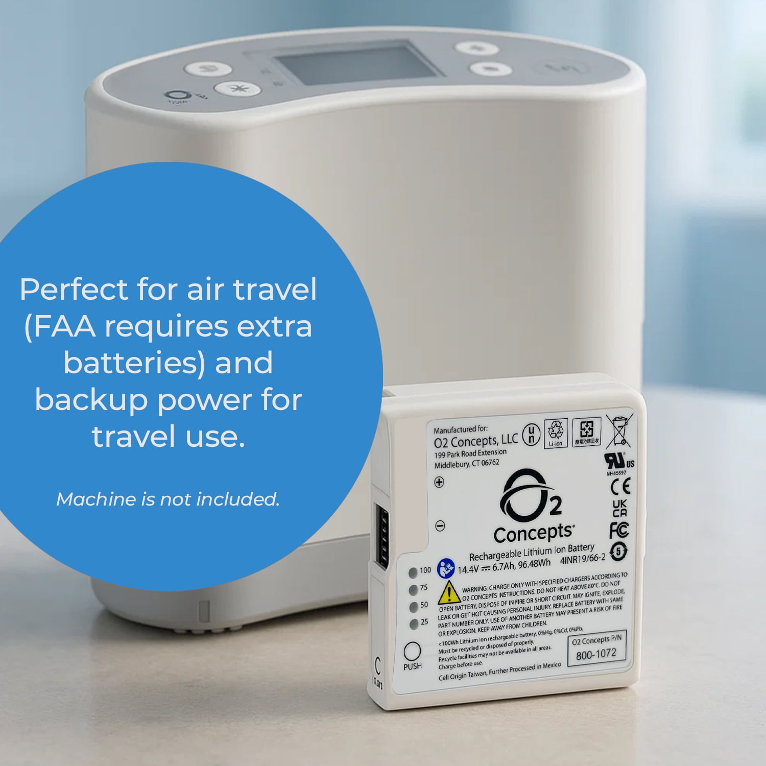 Battery for Oxlife Liberty 2 Portable Oxygen Concentrator