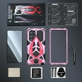 thumbnail image 2 of for Samsung Galaxy S23 Ultra Case Metal Hard  Phone Case Cover Case para Screw with Camera Protection Heavy Duty metalicas Military Grade Pink, 2 of 13