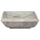 thumbnail image 3 of Lavabo de mármol VidaXL hecho a mano elegante gris para baño 50x35x10 cm, 3 of 8