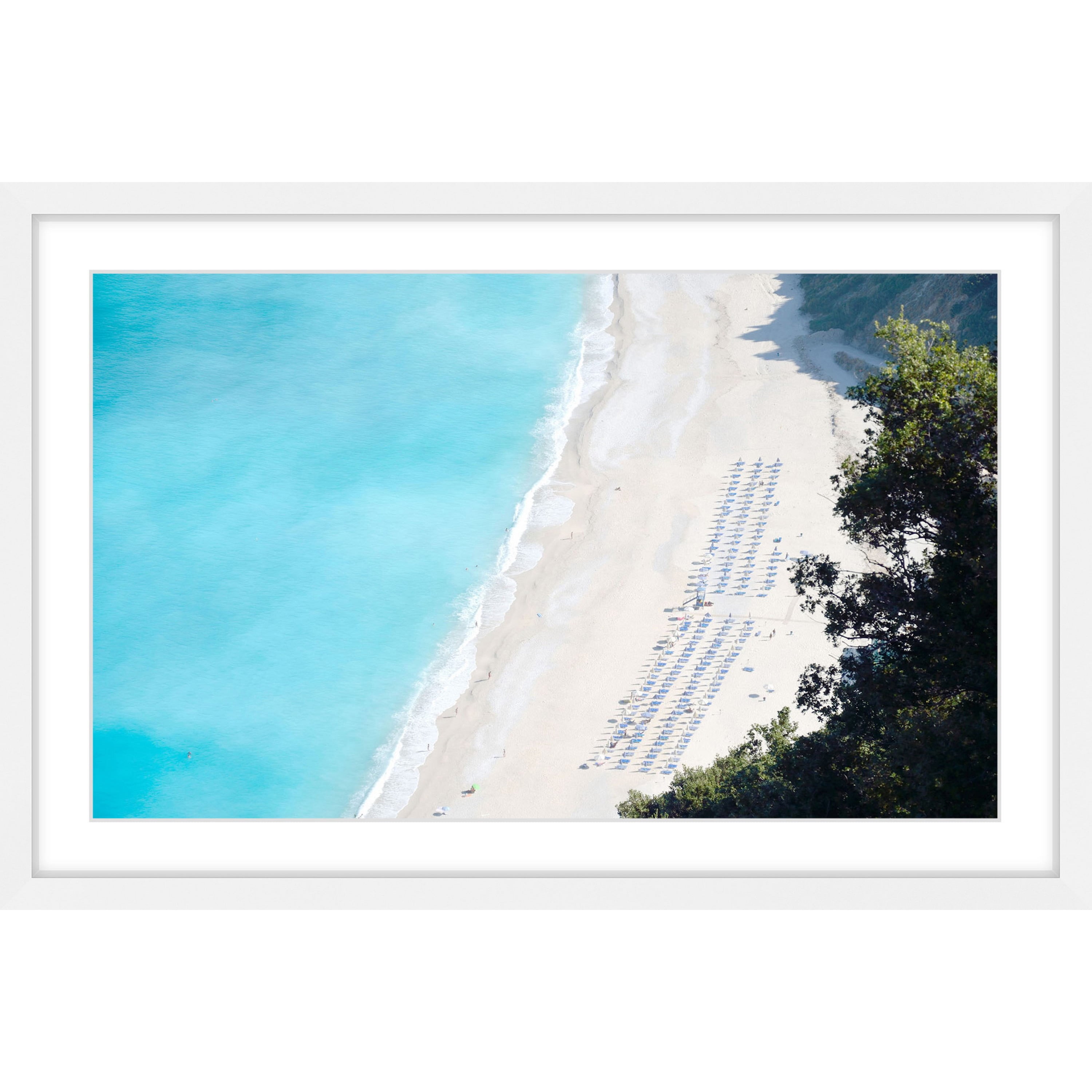 Marmont Hill "White Sandy Beach" Framed Painting Print