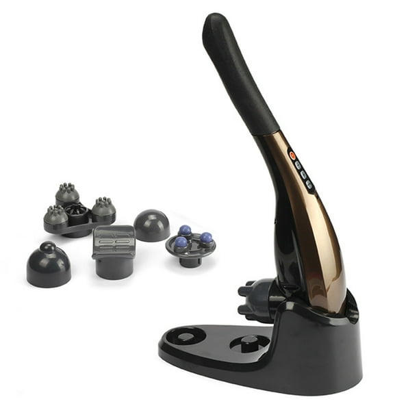 Pisexur Batería de cocina Masajeador de percusión manual potente de 6 velocidades para aliviar los músculos de la espalda, cuello, hombros, cintura y piernas. Súper m para la cocina del hogar