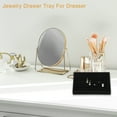 thumbnail image 6 of Velvet 7 Slots Jewelry Trays Stackable Tray Box Showcase for Rings Earrings Studs Black, 6 of 8
