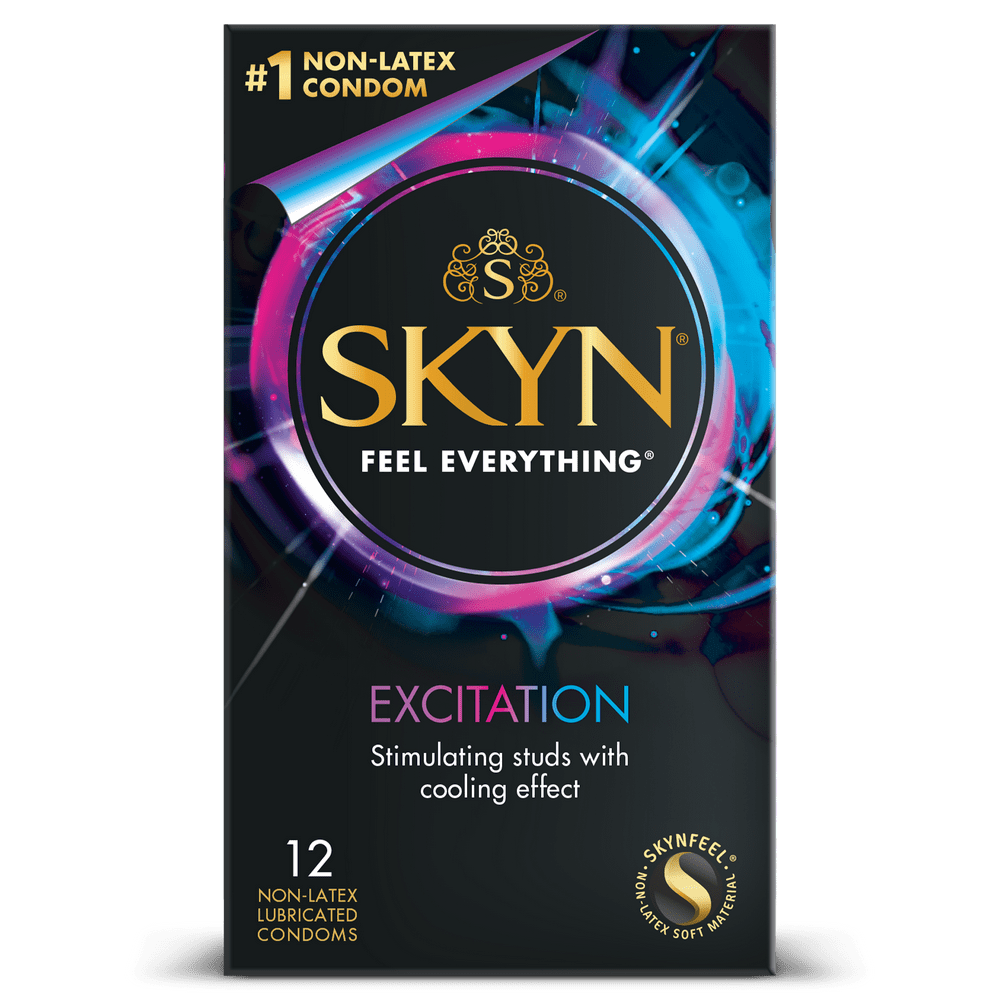 Skyn Excitation Non Latex Lubricated Condom 12 Count