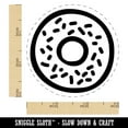 thumbnail image 2 of Donut Bagel Doodle Self-Inking Rubber Stamp Ink Stamper - Green Ink - Small 3/4 Inch, 2 of 7