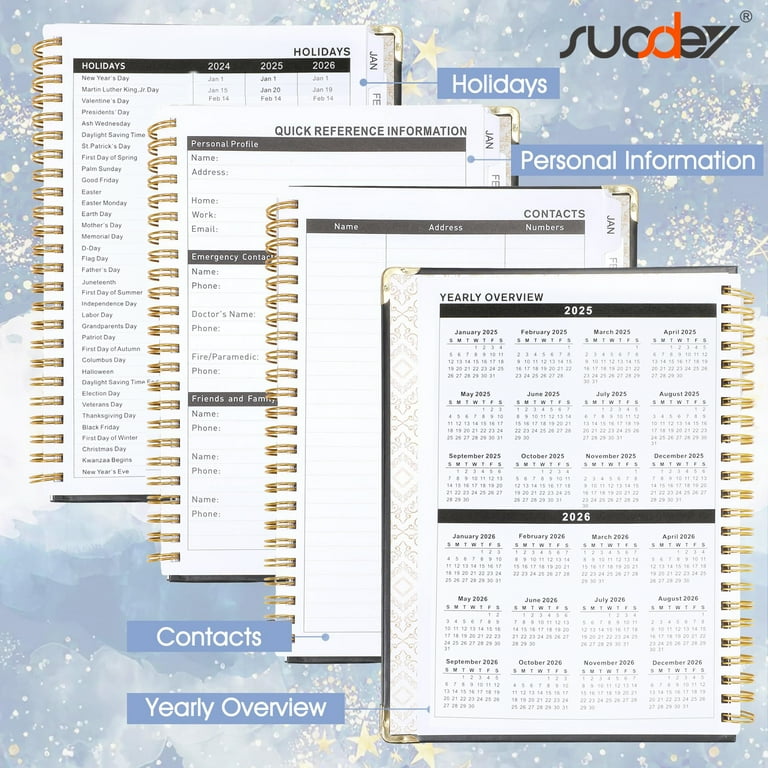 2025 Planner(Jan-Dec.2025,6.3 2025-planner-jan-dec-2025-6-3-x8-5-annual-weekly-monthly-planner-for-school-student-teacher-planner-agenda-calendar-organizer-for-men-women-walmart-com