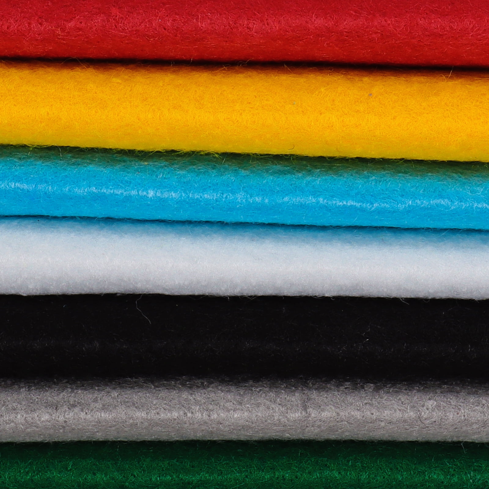 Craft Felt Fabric Sheet Soft Texture Colorful Nonwoven Fabric for DIY Decoration Sewing Sold by the Yard
