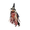 thumbnail image 2 of Ljxge Life-Size 5FT Animatronic Standing Witch - Motion Activated Halloween Prop with Glowing Red Eyes & 5 Creepy Phrases - Scary Outdoor/Indoor Decor for Yard, Porch & Haunted Houses, 2 of 4