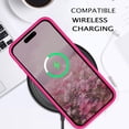 thumbnail image 5 of Sumao Designed for iPhone 15 Pro Case, Silicone Shockproof Slim Thin Phone Case (Hot Pink), 5 of 10