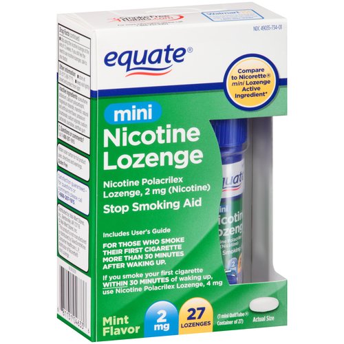 Equate Nicotine Lozenges 2mg, 108 count