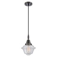 thumbnail image 7 of 447-1P-PC-G534 Innovations Lighting Oxford - 1 Light Cord Hung Mini Pendant-7.25 Inch Wide and 9.13 Inch Tall-Polished Chrome Finish-Seedy Glass Color, 7 of 7