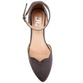 thumbnail image 5 of Journee Womens Lana Buckle Pointed Toe Ballet Flats, Widths Available, 5 of 10