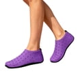 thumbnail image 2 of IEMIEMIEM Womens Mens Water Shoes Comfortable Beach Barefoot Quick Dry Wide Slides Aqua Socks for Hiking Swim Beach Surf Yoga Sport Purple 9-10 Women/8.5-9 Men, 2 of 6