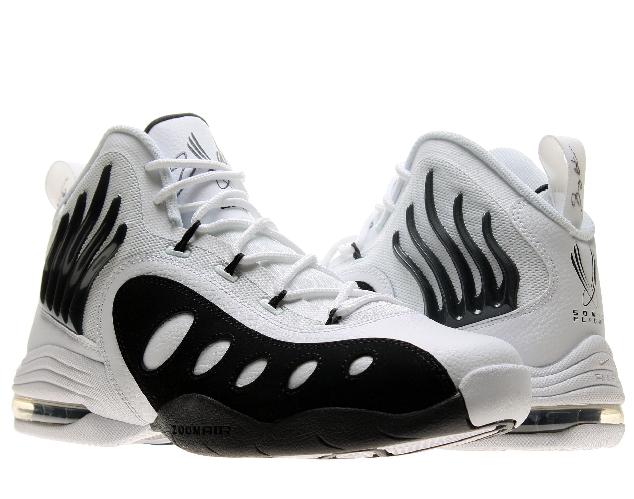 Nike Nike Zoom Sonic Flight Men US 8 White Basketball Shoe Walmart