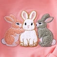 thumbnail image 5 of Xyant Toddler Baby Boy Girl Easter Outfit Bunny Embroidery Short Sleeve Shirt and Shorts Sets Summer Clothes (Pink,18-24 Months), 5 of 6