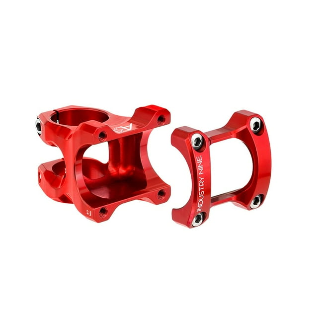 Stem, Diameter: 31.8mm, Length: 50mm, Steerer: 1-1/8'', 5°, Red