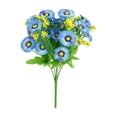 thumbnail image 2 of Tallos de crisantemo artificial | Ramo pequeño de margaritas de plástico sintético | Arreglos florales decorativos de seda para centros de mesa de bodas y decoración del hogar, 2 of 6