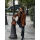 thumbnail image 2 of Chaqueta de traje con una hilera de botones y cuello de solapa versátil para mujer, abrigo informal de manga larga de Color sólido, Tops callejeros, otoño 2024, 2 of 5