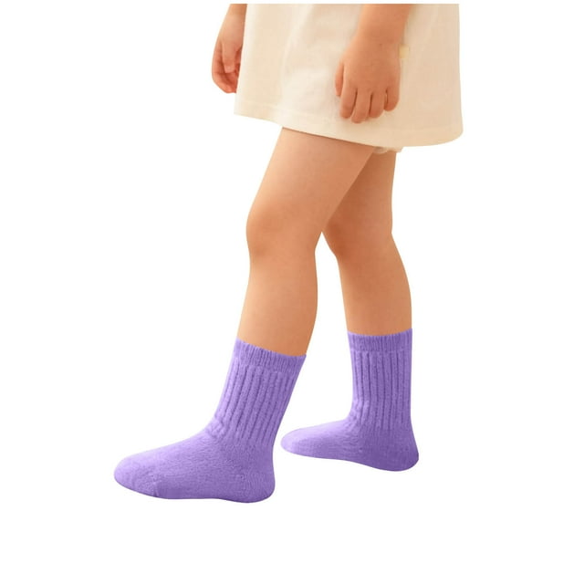 Tube Socks Kids Children's Comfortable Solid Color Tube Socks Princess Style Baby Socks Tube Socks Girls