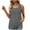 Gray, variant on Mrat Extra Long Tank Tops Women's Fashion Casual Collar Comfortable Loose T-Shirt Sleeveless Tops Ladies Tank Tops S-350 Black M