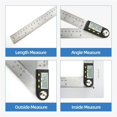 thumbnail image 4 of Goniometer Electronic Protractor Digital Gauge Angle Measurement Tool Multi Angle Ruler Woodworking Tools Meter Angle Finder 360 ,Long Lasting, 4 of 5