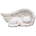 thumbnail image 2 of Napco 11147 Small Sleeping Cat in Angel's Wing Garden Statue with Inscription, 8 x 4, 2 of 2