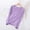 Purple, variant on BLTIBY 2025 Women's Fall Pajamas Homewear Tops Thin Single Piece Leisure Home Solid Color Long-Sleeved Versatile Simple Pajamas Purple 4XL