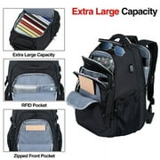 KROSER 18.4 Inch Laptop Travel Backpack Black