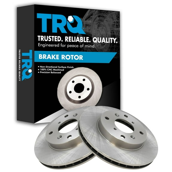 TRQ Front Brake Rotors Set Vented Fits Select 1998-1999 Acura CL 1998-2002 Honda Accord 1992-1996 Prelude