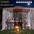thumbnail image 4 of Luces de cortina echosari Christmas Solar, 7.9 pies x 6 pies, 144 LED, 4 of 7