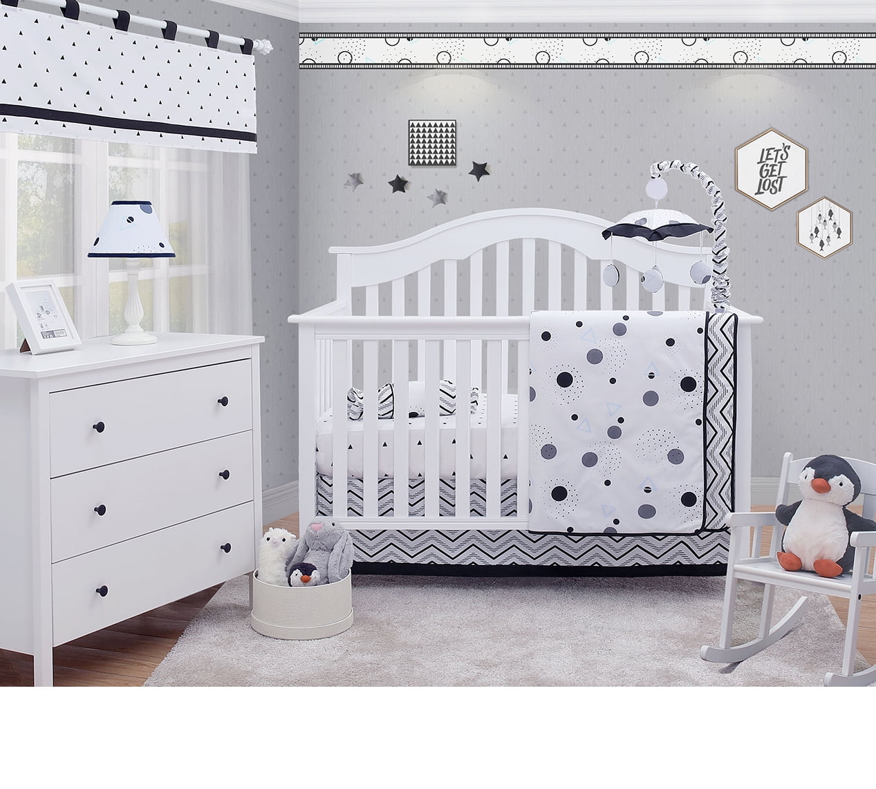 Piece Baby Nursery Crib Bedding Set 
