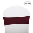 thumbnail image 1 of 50 unids boda silla fajas arcos elástico spandex silla faja cubre bandas banquete de bodas suministros Abanopi 50 unids, 1 of 7