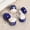Deep Blue, variant on U8MO 5pcs 17mm Fortune Cat Raise Claws Ceramic Loose Beads for Jewelry Making-Light Blue