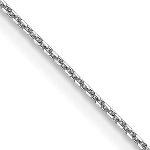 Primal Gold 14 Karat White Gold .80mm Diamond-cut Cable Chain