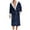 Navy2, variant on SHTXOZHI Mens Flannel Robe Fleece Plush Spa Bathrobe with Pockets & Belt Warm House Coat