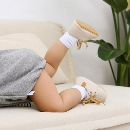 

Big Save! Kids Boys Girls Moccasins Shoes Toddler Sneakers PU Leather Soft Sneakers Oxford Infant Shoes Lace-up Non-slip Soft Sole Toddler Frist Waliking Shoes