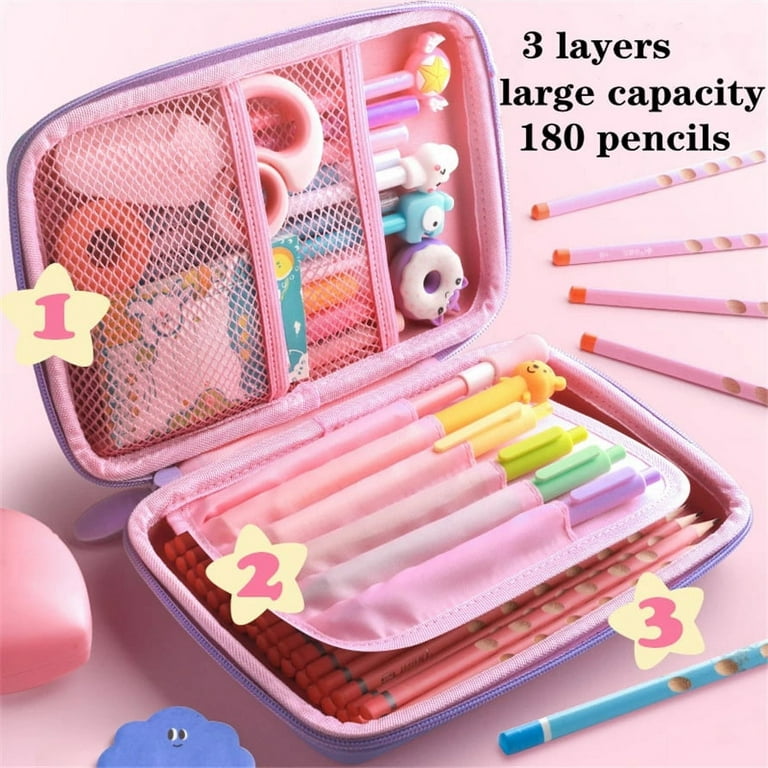 FORE TREND High Quality 3D Hard Pencil case for Kids School  Art EVA Pencil Box 